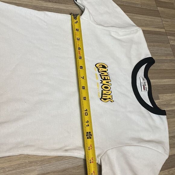 Y2K Vintage baby doll crop top t shirt games work sports bar arcade 2000s womens - Picture 5 of 7